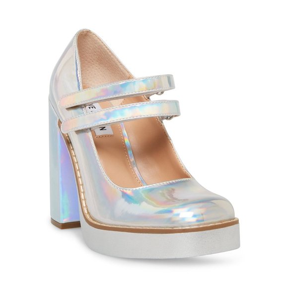 Steve Madden Shoes - 🪩 Steve Madden TWICE IRIDESCENT Heels | Womens Sz 7M Like NEW! ✨